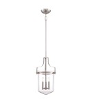 New York style pendant lamps - Elstead PENN STATION Pendant E14 3x40W Nickel QZ-PENN-STATION-M-BN - product 1
