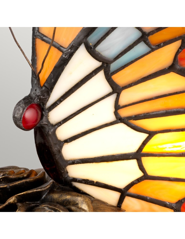Table lamps - Elstead TIFFANY ANIMAL LAMPS Butterfly Shaped Table Lamp G9 1x3W Brown QZ-OBUTTERFLY-TL. - product kolory-swiatla.pl 4