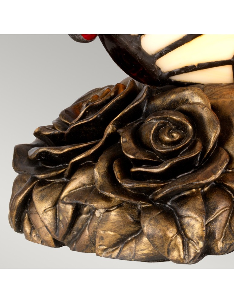 Table lamps - Elstead TIFFANY ANIMAL LAMPS Butterfly Shaped Table Lamp G9 1x3W Brown QZ-OBUTTERFLY-TL. - product kolory-swiatla.pl 5