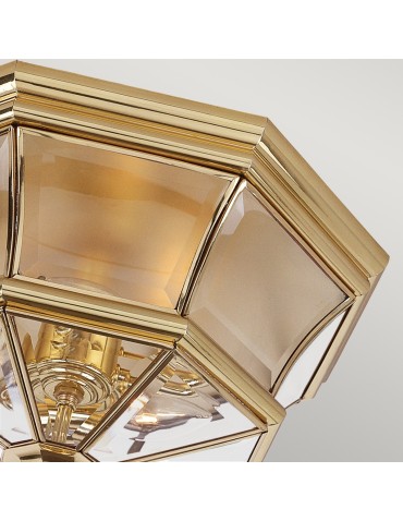 Elstead NEWBURY Plafond E14 3x40W IP44 Brass QZ-NEWBURY-F-PB - product 2