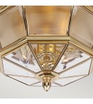 Outdoor ceiling lamps - Elstead NEWBURY Plafond E14 3x40W IP44 Brass QZ-NEWBURY-F-PB - product 4