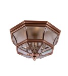 Outdoor ceiling lamps - Elstead NEWBURY Plafond E14 3x40W IP44 Copper QZ-NEWBURY-F-AC - product 1