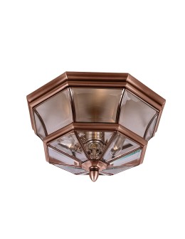 Elstead NEWBURY Plafond E14 3x40W IP44 Copper QZ-NEWBURY-F-AC