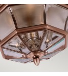 Outdoor ceiling lamps - Elstead NEWBURY Plafond E14 3x40W IP44 Copper QZ-NEWBURY-F-AC - product 2