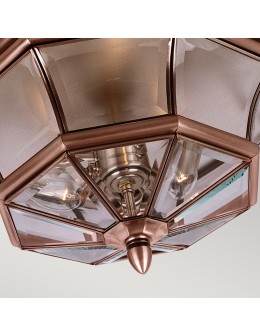 Elstead NEWBURY Plafond E14 3x40W IP44 Copper QZ-NEWBURY-F-AC - product 2