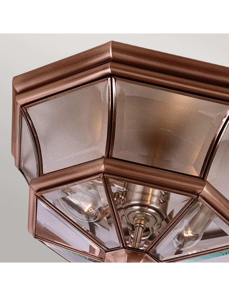 Outdoor ceiling lamps - Elstead NEWBURY Plafond E14 3x40W IP44 Copper QZ-NEWBURY-F-AC - product kolory-swiatla.pl 3
