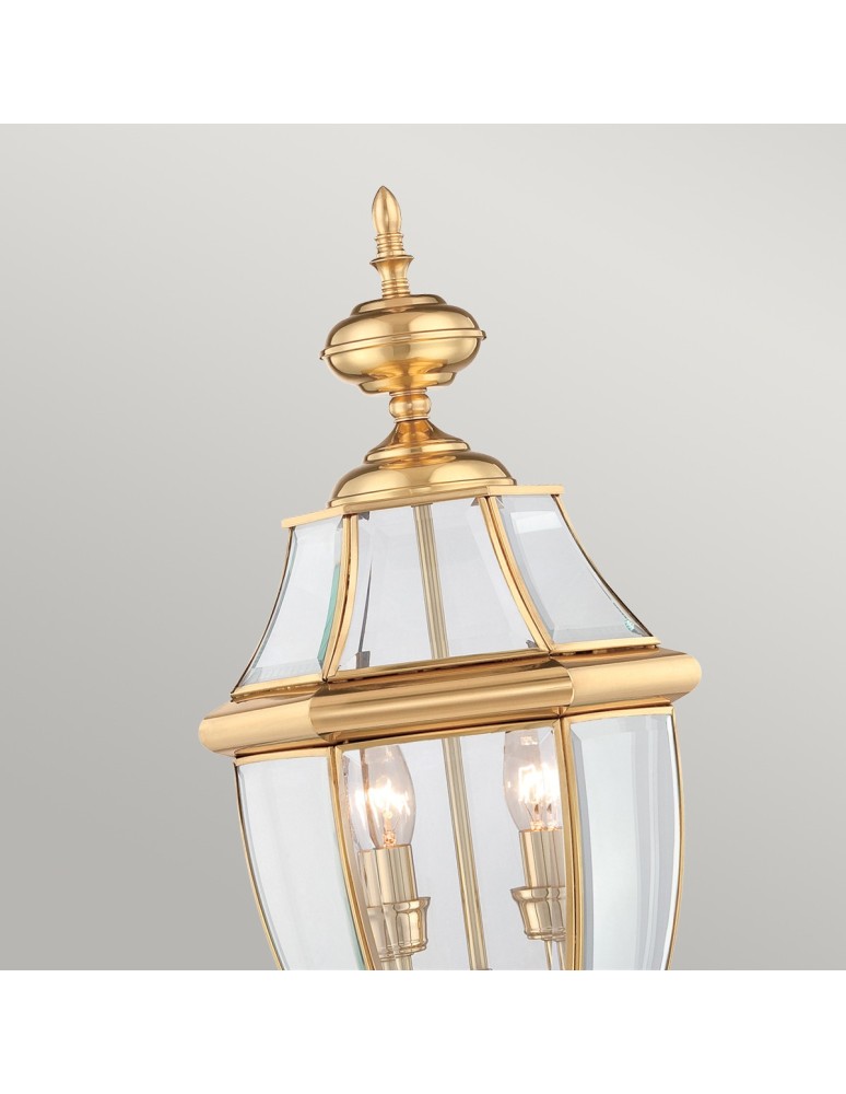 Standing garden lamps - Elstead NEWBURY Outdoor Standing E14 2x60W IP44 Brass QZ-NEWBURY3-L-PB - product kolory-swiatla.pl 2