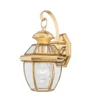 Outdoor wall lamps - Elstead NEWBURY Wall lamp E27 1x150W IP44 Brass QZ-NEWBURY2-S-PB - product 1