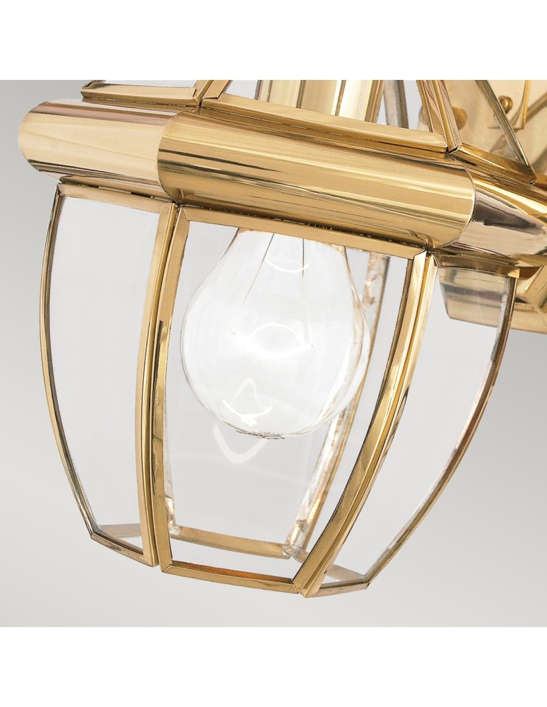Outdoor wall lamps - Elstead NEWBURY Wall lamp E27 1x150W IP44 Brass QZ-NEWBURY2-S-PB - product kolory-swiatla.pl 4