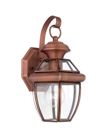 Elstead NEWBURY Wall lamp E27 1x60W IP44 Copper QZ-NEWBURY2-S-AC
