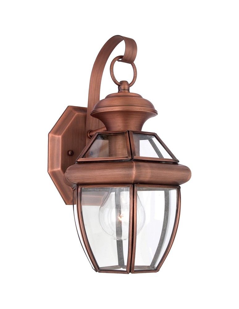 Outdoor wall lamps - Elstead NEWBURY Wall lamp E27 1x60W IP44 Copper QZ-NEWBURY2-S-AC - product kolory-swiatla.pl 1
