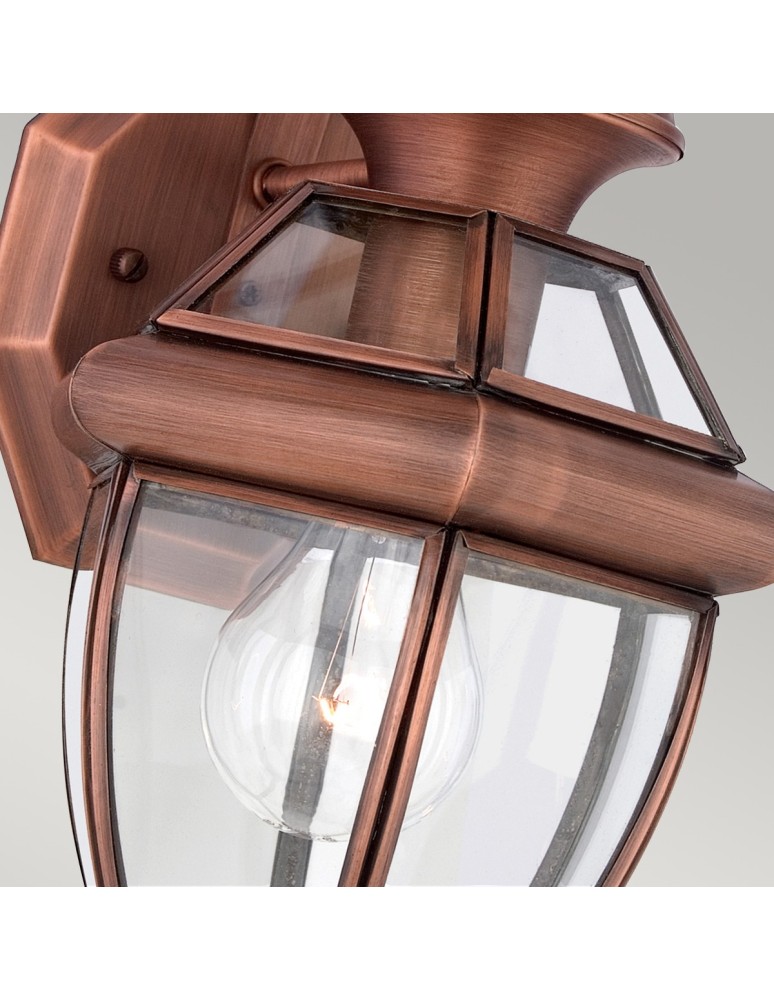 Outdoor wall lamps - Elstead NEWBURY Wall lamp E27 1x60W IP44 Copper QZ-NEWBURY2-S-AC - product kolory-swiatla.pl 3