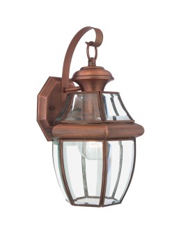 Elstead NEWBURY Kinkiet E27 1x100W IP44 Miedziany QZ-NEWBURY2-M-AC