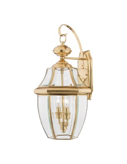 Elstead NEWBURY Kinkiet E14 2x60W IP44 Mosiądz QZ-NEWBURY2-L-PB