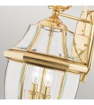 Outdoor wall lamps - Elstead NEWBURY Wall lamp E14 2x60W IP44 Brass QZ-NEWBURY2-L-PB - product 2