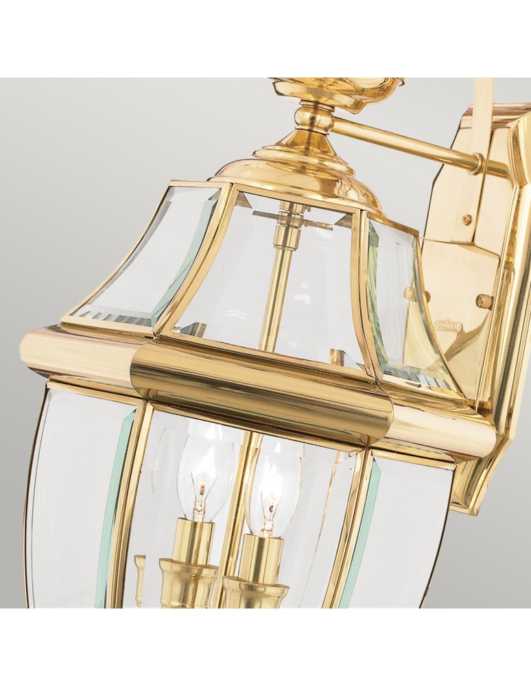 Outdoor wall lamps - Elstead NEWBURY Wall lamp E14 2x60W IP44 Brass QZ-NEWBURY2-L-PB - product kolory-swiatla.pl 2