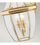 Outdoor wall lamps - Elstead NEWBURY Wall lamp E14 2x60W IP44 Brass QZ-NEWBURY2-L-PB - product 3
