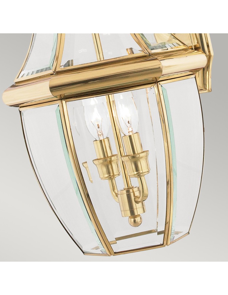 Outdoor wall lamps - Elstead NEWBURY Wall lamp E14 2x60W IP44 Brass QZ-NEWBURY2-L-PB - product kolory-swiatla.pl 3