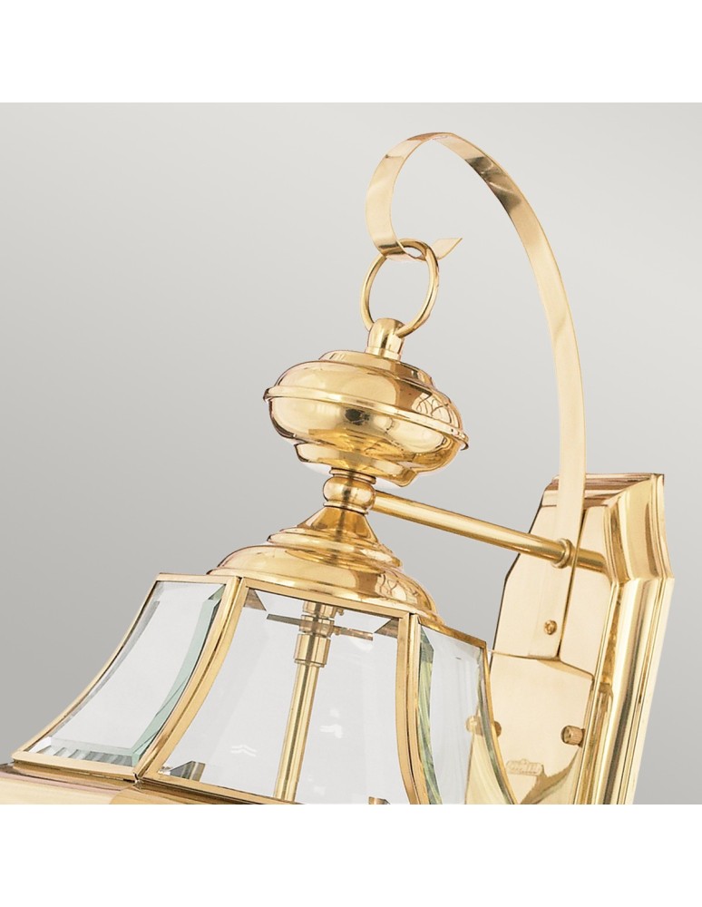 Outdoor wall lamps - Elstead NEWBURY Wall lamp E14 2x60W IP44 Brass QZ-NEWBURY2-L-PB - product kolory-swiatla.pl 4