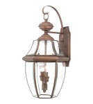 Outdoor wall lamps - Elstead NEWBURY Wall lamp E14 2x60W IP44 Copper QZ-NEWBURY2-L-AC - product 1