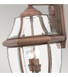Outdoor wall lamps - Elstead NEWBURY Wall lamp E14 2x60W IP44 Copper QZ-NEWBURY2-L-AC - product 3