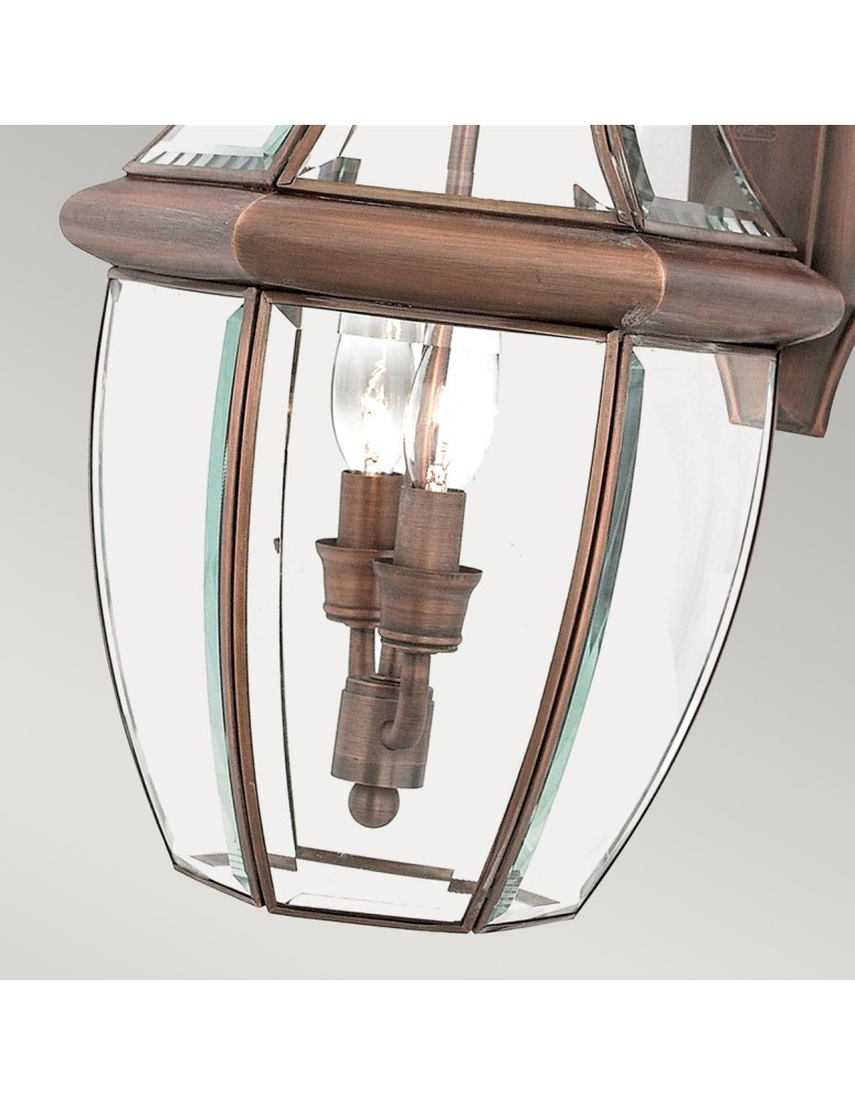 Outdoor wall lamps - Elstead NEWBURY Wall lamp E14 2x60W IP44 Copper QZ-NEWBURY2-L-AC - product kolory-swiatla.pl 4