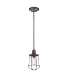 Pendant lamps - Elstead MARINE Pendant E27 1x60W Brown QZ-MARINE-P - product 1