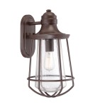 Outdoor wall lamps - Elstead MARINE Wall lamp E27 1x60W IP44 Brown QZ-MARINE-L - product 1