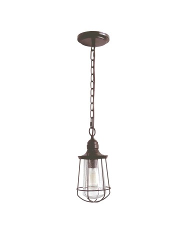 Elstead MARINE Pendant E27 1x60W Brown QZ-MARINE8-S