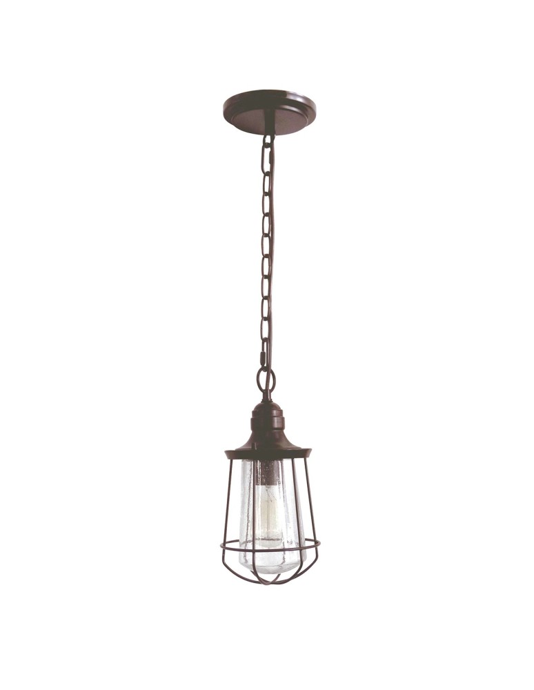 Pendant lamps - Elstead MARINE Pendant E27 1x60W Brown QZ-MARINE8-S - product kolory-swiatla.pl 1