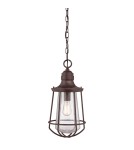 Pendant lamps - Elstead MARINE Pendant E27 1x60W Brown QZ-MARINE8-L - product 1