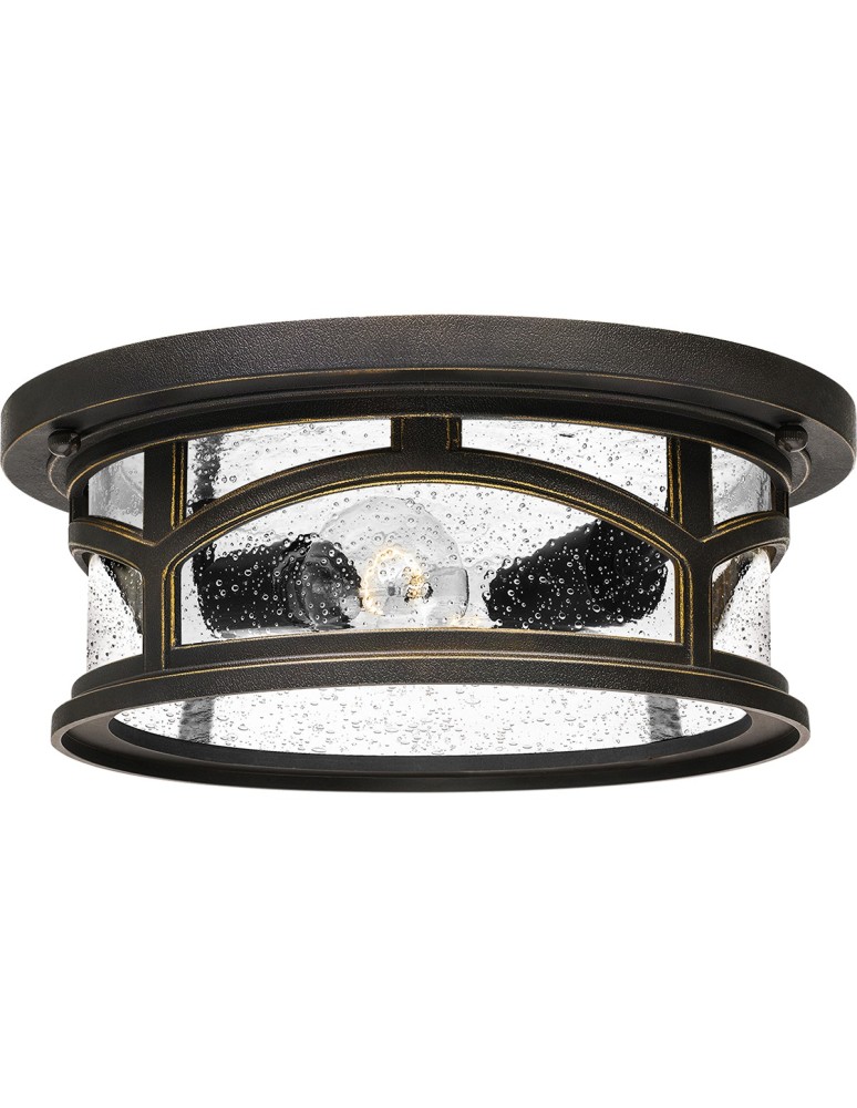 Outdoor ceiling lamps - Elstead MARBLEHEAD Plafond E27 2x40W IP44 Brown QZ-MARBLEHEAD-F. - product kolory-swiatla.pl 1