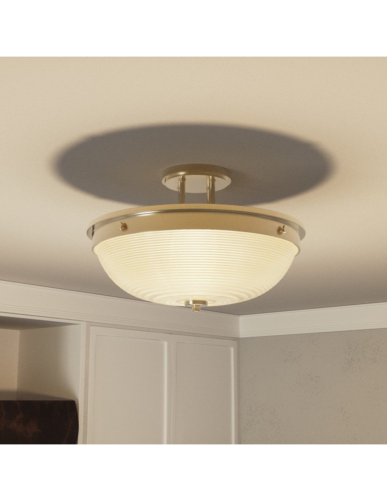 Retro ceiling lamps - Elstead MANTLE Pendant E27 2x60W Brass QZ-MANTLE-SF-WS - product kolory-swiatla.pl 6