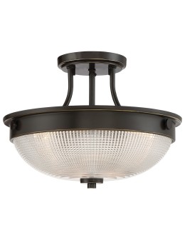 Elstead MANTLE Wisząca E27 2x60W Brązowy QZ-MANTLE-SF-PN