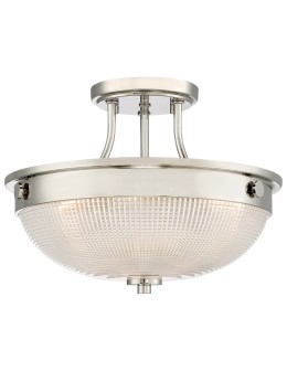 Elstead MANTLE Pendant E27 2x60W Nickel QZ-MANTLE-SF-IS