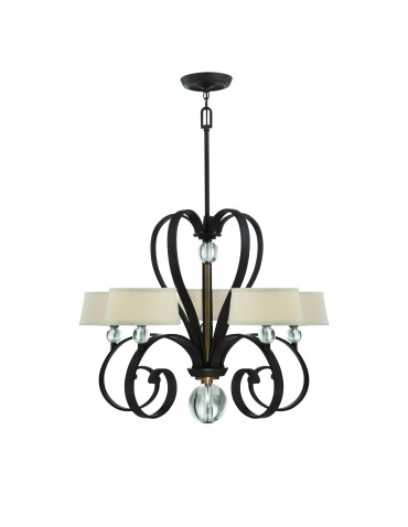 Elstead MADISON MANOR Chandelier G9 5x3W Brown QZ-MADISON-MANOR5-WT