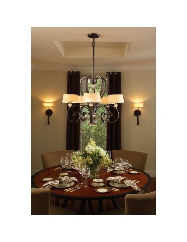 Elstead MADISON MANOR Żyrandol G9 5x3W Brązowy QZ-MADISON-MANOR5-WT - produkt 2