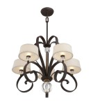 Chandeliers - Elstead MADISON MANOR Chandelier G9 5x3W Brown QZ-MADISON-MANOR5-WT - product 4