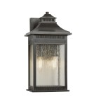 Outdoor wall lamps - Elstead LIVINGSTON Wall lamp E14 2x40W IP44 Brown QZ-LIVINGSTON2-M - product 1