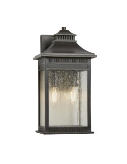Elstead LIVINGSTON Kinkiet E14 2x40W IP44 Brązowy QZ-LIVINGSTON2-M