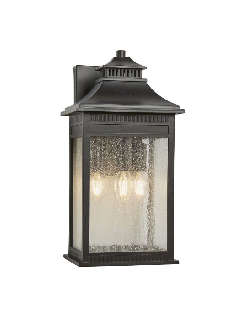 Outdoor wall lamps - Elstead LIVINGSTON Wall lamp E14 3x40W IP44 Brown QZ-LIVINGSTON2-L - product kolory-swiatla.pl 1