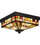 Outdoor ceiling lamps - Elstead INGLENOOK OUTDOOR Plafond Outdoor E27 2x60W IP44 Brown QZ-INGLENOOK-F - product 1