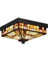 Elstead INGLENOOK OUTDOOR Plafond Outdoor E27 2x60W IP44 Brown QZ-INGLENOOK-F