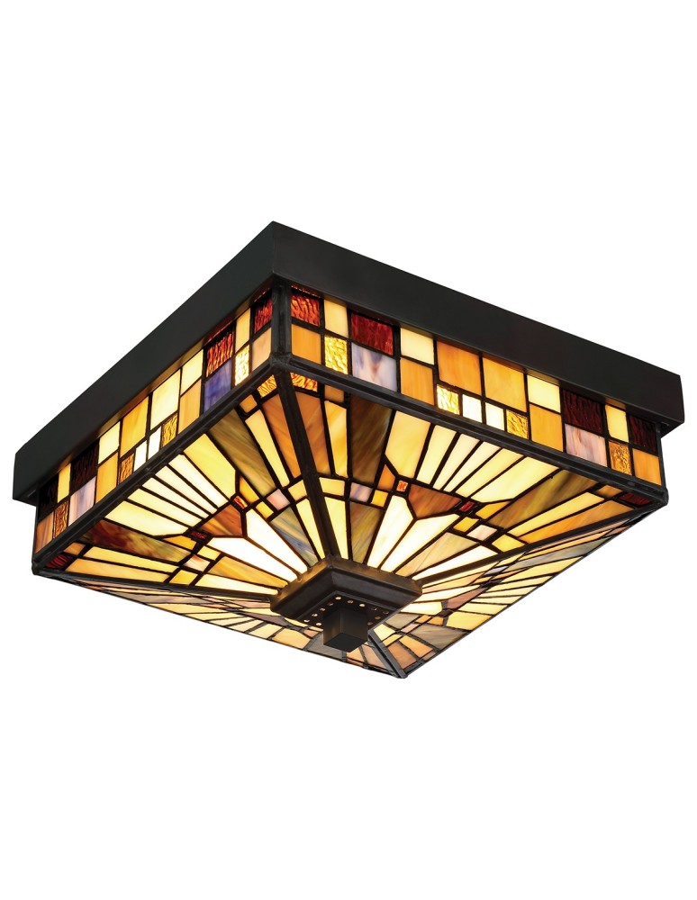 Outdoor ceiling lamps - Elstead INGLENOOK OUTDOOR Plafond Outdoor E27 2x60W IP44 Brown QZ-INGLENOOK-F - product kolory-swiatla.pl 3