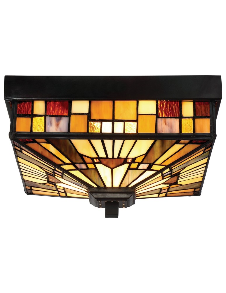Outdoor ceiling lamps - Elstead INGLENOOK OUTDOOR Plafond Outdoor E27 2x60W IP44 Brown QZ-INGLENOOK-F - product kolory-swiatla.pl 4