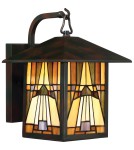 Outdoor wall lamps - Elstead INGLENOOK OUTDOOR Outdoor wall lamp E27 1x60W IP44 Brown QZ-INGLENOOK2-M - product 1