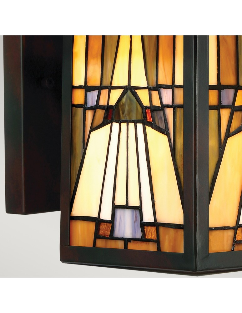 Outdoor wall lamps - Elstead INGLENOOK OUTDOOR Outdoor wall lamp E27 1x60W IP44 Brown QZ-INGLENOOK2-M - product kolory-swiatla.pl 3