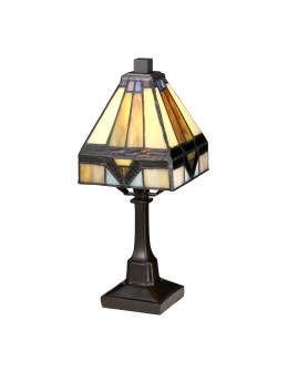 Elstead HOLMES Lampa Stołowa E14 1x25W Brązowy QZ-HOLMES-TL