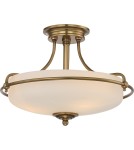 Retro ceiling lamps - Elstead GRIFFIN Pendant E27 3x100W Brass QZ-GRIFFIN-SFS-WS - product 1