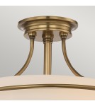 Retro ceiling lamps - Elstead GRIFFIN Pendant E27 3x100W Brass QZ-GRIFFIN-SFS-WS - product 2